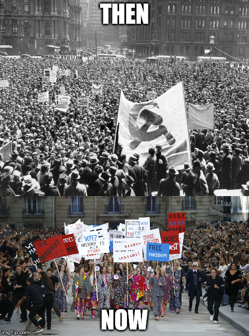 Then & Now. | THEN; NOW | image tagged in feminism | made w/ Imgflip meme maker
