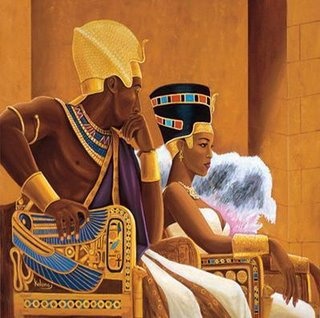 High Quality Pharoah king and queen Blank Meme Template