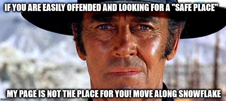 IF YOU ARE EASILY OFFENDED AND LOOKING FOR A "SAFE PLACE"; MY PAGE IS NOT THE PLACE FOR YOU!
MOVE ALONG SNOWFLAKE | image tagged in fonda | made w/ Imgflip meme maker