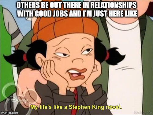 image tagged in disney recess ashley spinelli stephen king novel | made w/ Imgflip meme maker