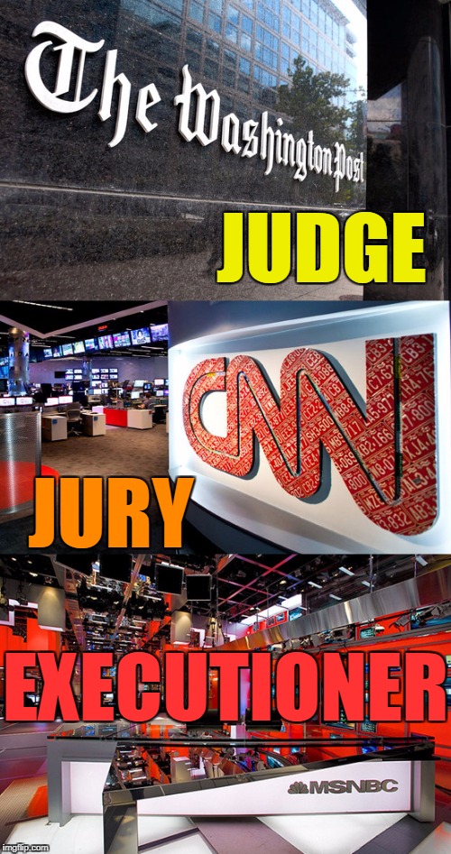 No matter what you are accused of, do you really want this for due process? | JUDGE; JURY; EXECUTIONER | image tagged in biased media,liberal hypocrisy,evil,liars,original memes,law | made w/ Imgflip meme maker