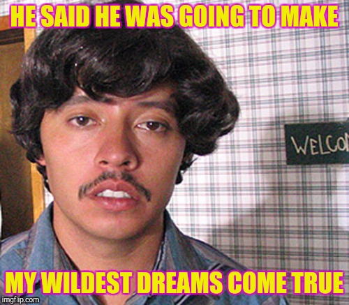 HE SAID HE WAS GOING TO MAKE MY WILDEST DREAMS COME TRUE | made w/ Imgflip meme maker