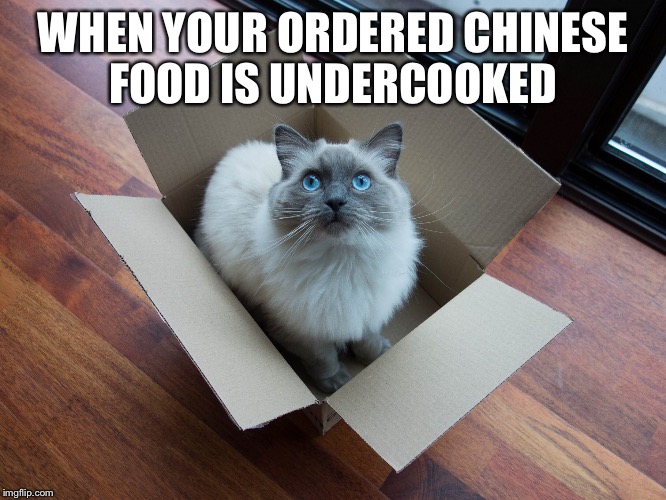 WHEN YOUR ORDERED CHINESE FOOD IS UNDERCOOKED | made w/ Imgflip meme maker