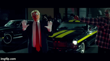 ORANGE CLOWN | image tagged in gifs,snoop dogg,trump,lavender,music,bang | made w/ Imgflip video-to-gif maker
