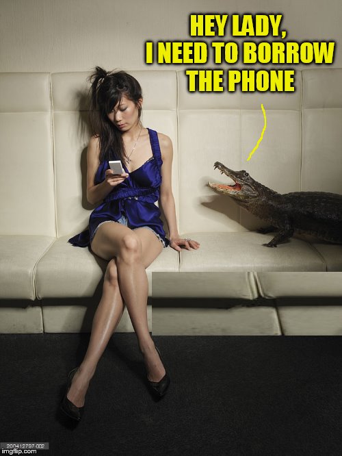 HEY LADY, I NEED TO BORROW THE PHONE | made w/ Imgflip meme maker