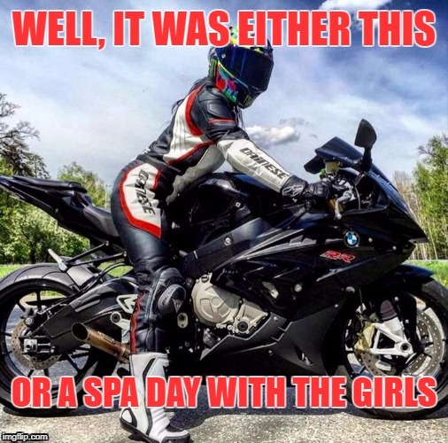 biker chick | image tagged in biker | made w/ Imgflip meme maker