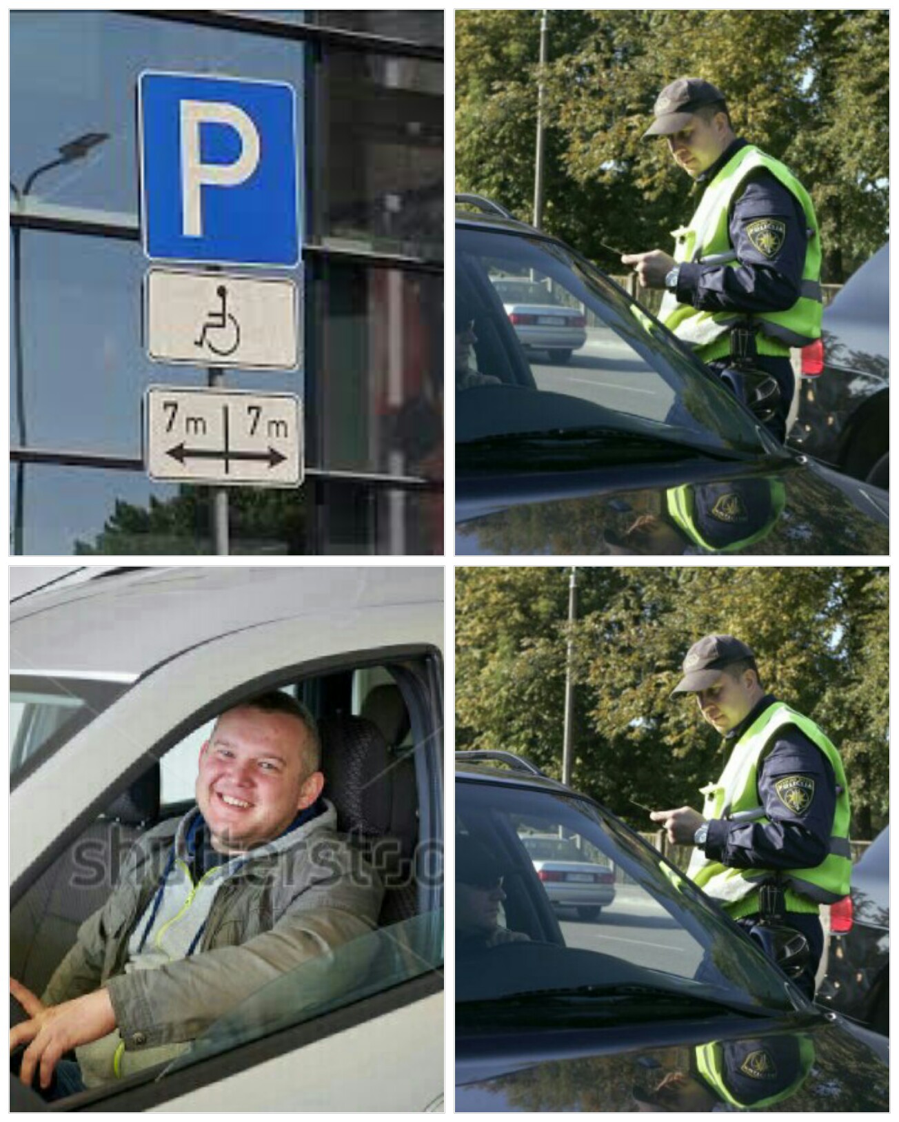 Disabled parking Blank Meme Template