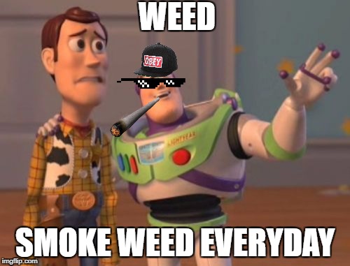 X, X Everywhere Meme | WEED; SMOKE WEED EVERYDAY | image tagged in memes,x x everywhere | made w/ Imgflip meme maker