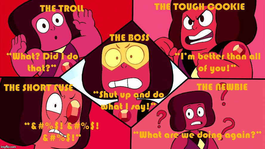 What to Avoid When Gaming Online | image tagged in gaming,steven universe,ruby,trolling,humor | made w/ Imgflip meme maker