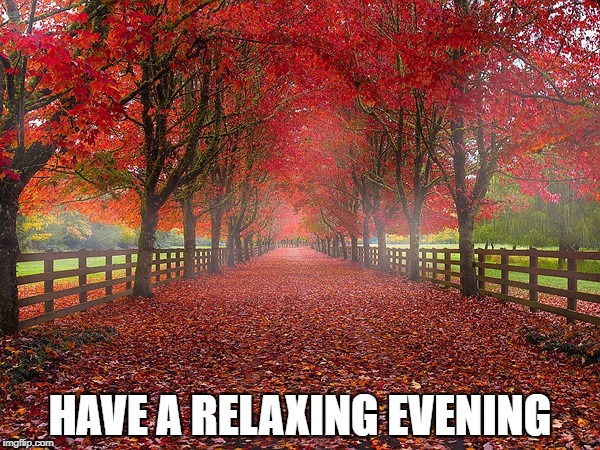 HAVE A RELAXING EVENING | made w/ Imgflip meme maker