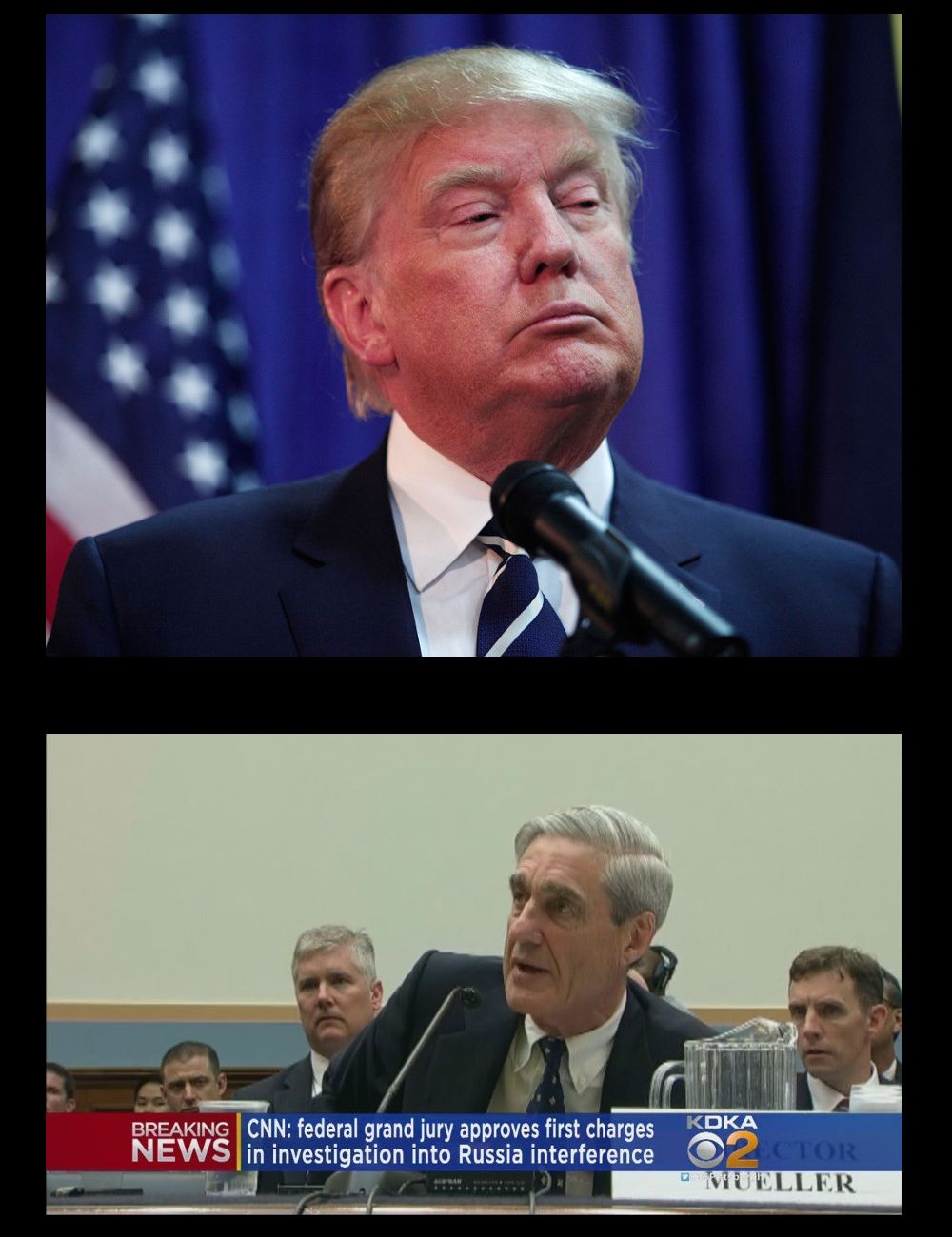 Trump Mueller Indictments Blank Meme Template