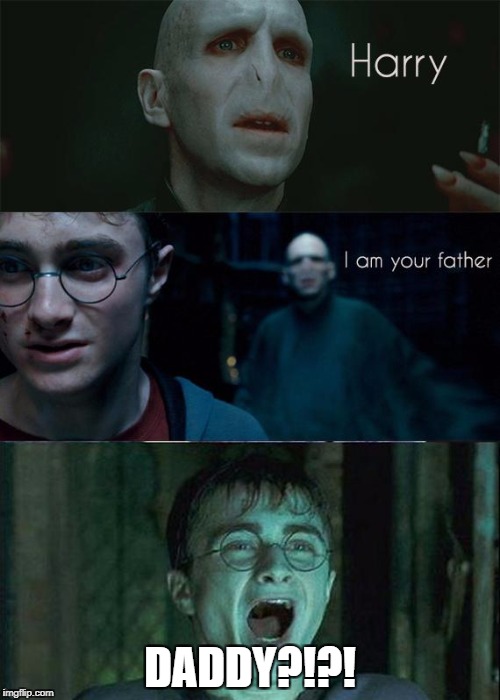 Harry potter | DADDY?!?! | image tagged in harry potter | made w/ Imgflip meme maker