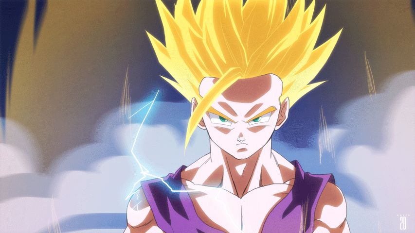 Super Saiyan 2 Gohan Blank Meme Template