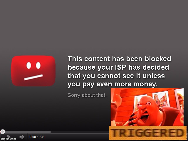when the FCC wants more money | image tagged in triggered,net neutrality | made w/ Imgflip meme maker