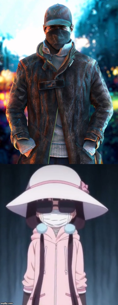 True Identity Revealed? | image tagged in memes,similarity,watch dogs,anime,blend s | made w/ Imgflip meme maker