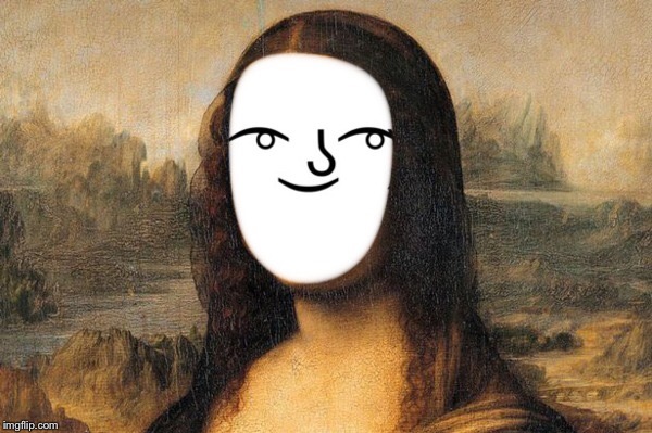 The Mona Lenny  | image tagged in memes,the mona lisa,lenny | made w/ Imgflip meme maker