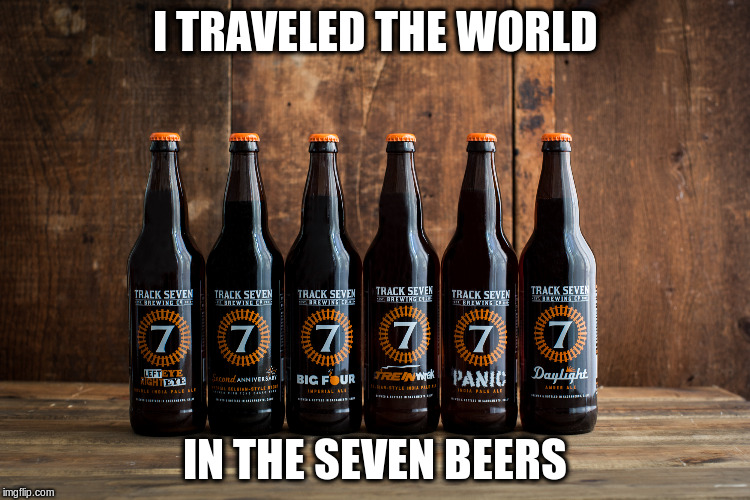 I TRAVELED THE WORLD IN THE SEVEN BEERS | made w/ Imgflip meme maker
