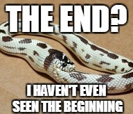 THE END? I HAVEN'T EVEN SEEN THE BEGINNING | made w/ Imgflip meme maker