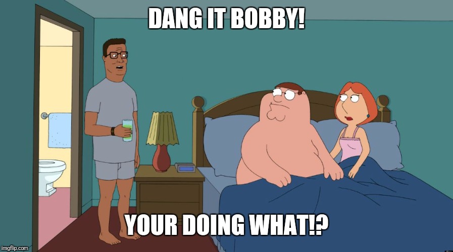 DANG IT BOBBY! YOUR DOING WHAT!? | image tagged in the chew | made w/ Imgflip meme maker