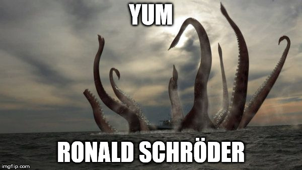 kraken | YUM; RONALD SCHRÖDER | image tagged in kraken | made w/ Imgflip meme maker