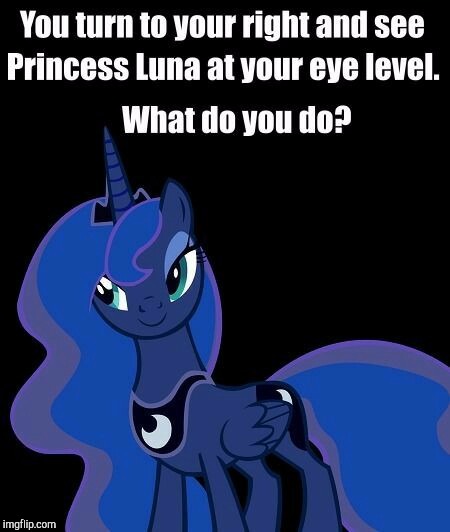 What would you do? | image tagged in memes,princess luna | made w/ Imgflip meme maker