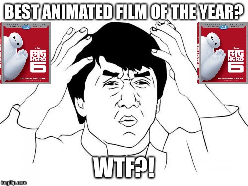Jackie Chan WTF Meme | BEST ANIMATED FILM OF THE YEAR? WTF?! | image tagged in memes,jackie chan wtf | made w/ Imgflip meme maker
