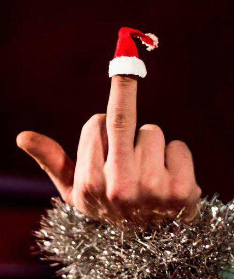 High Quality Christmas Finger Blank Meme Template