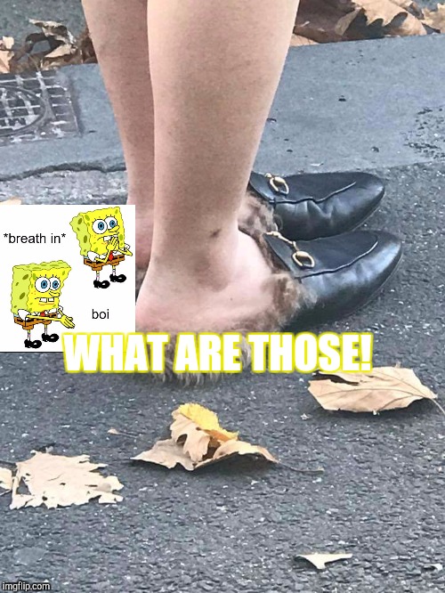 What are those.  | WHAT ARE THOSE! | image tagged in perfect shoes,spongebob boi | made w/ Imgflip meme maker