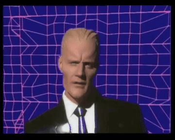 High Quality Max Headroom being Max Headroom Blank Meme Template