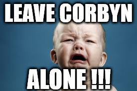 Leave Corbyn alone | LEAVE CORBYN; ALONE !!! | image tagged in leave corbyn alone,funny,momentum,communist socialist,wearecorbyn,gtto jc4pm | made w/ Imgflip meme maker