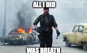 ALL I DID; WAS BREATH | image tagged in oh wow are you actually reading these tags | made w/ Imgflip meme maker