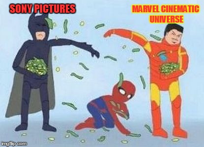 Pathetic Spidey | SONY PICTURES; MARVEL CINEMATIC UNIVERSE | image tagged in memes,pathetic spidey | made w/ Imgflip meme maker