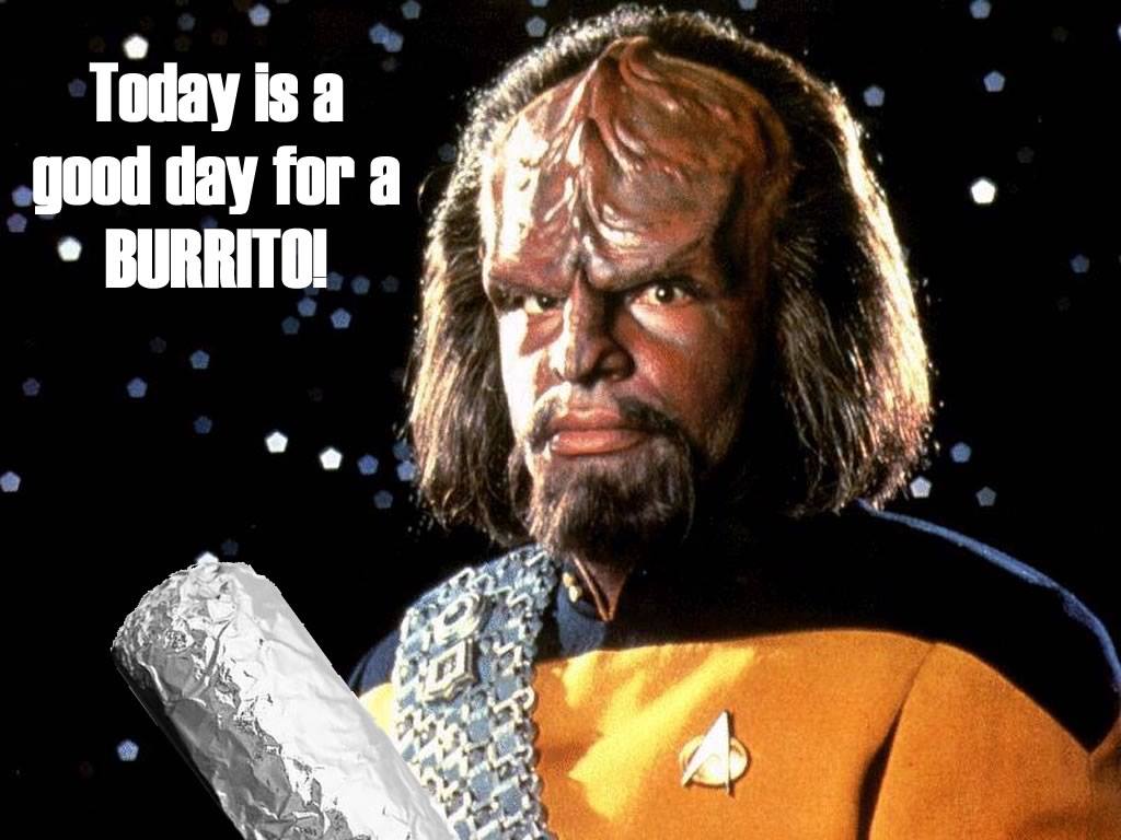 Worf Burrito Blank Meme Template