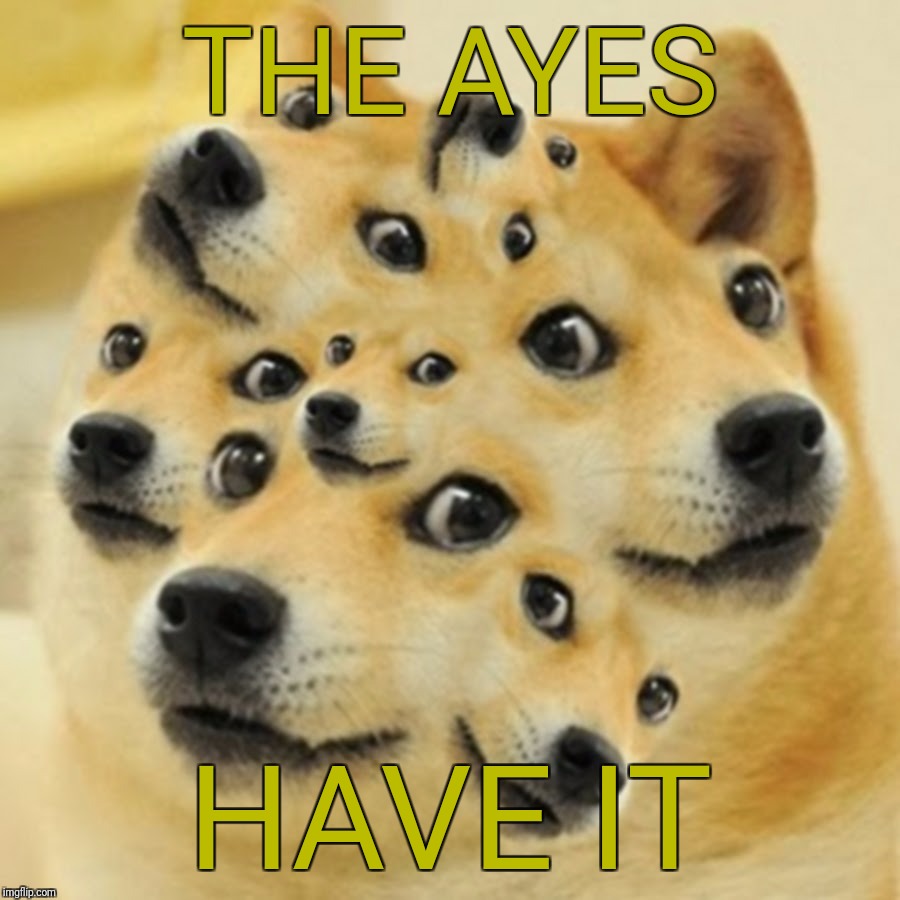 THE AYES HAVE IT | made w/ Imgflip meme maker