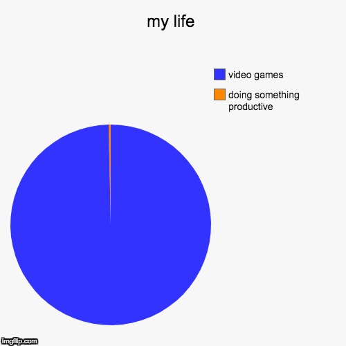 my life | image tagged in memes,pie charts | made w/ Imgflip meme maker