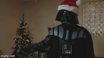 vaderchristmas | image tagged in gifs,christmas | made w/ Imgflip video-to-gif maker