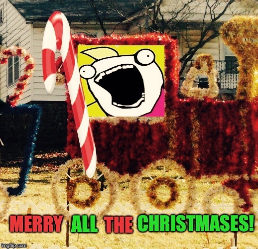 Bi polar express | . | image tagged in x all the y,merry christmas,trains,xmas,santa,happy holidays | made w/ Imgflip meme maker