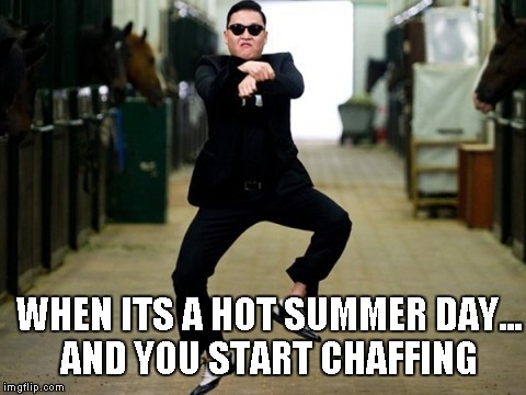 Guy Problems 101 | WHEN ITS A HOT SUMMER DAY... AND YOU START CHAFFING | image tagged in memes,psy horse dance,nsfw,so hot right now | made w/ Imgflip meme maker