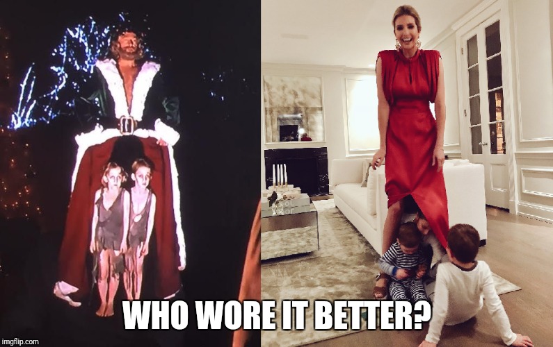 WHO WORE IT BETTER? | image tagged in christmas,donald trump approves,scrooge | made w/ Imgflip meme maker
