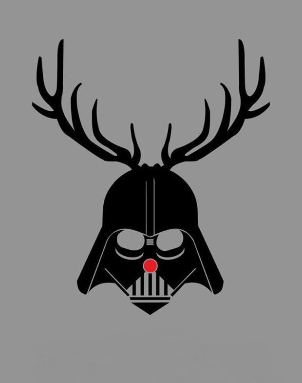 High Quality Darth Vader Reindeer Blank Meme Template