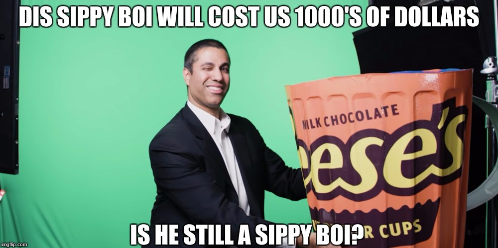 DIS SIPPY BOI WILL COST US 1000'S OF DOLLARS; IS HE STILL A SIPPY BOI? | image tagged in sippy boi | made w/ Imgflip meme maker