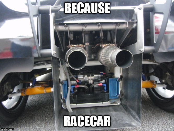 BECAUSE; RACECAR | made w/ Imgflip meme maker