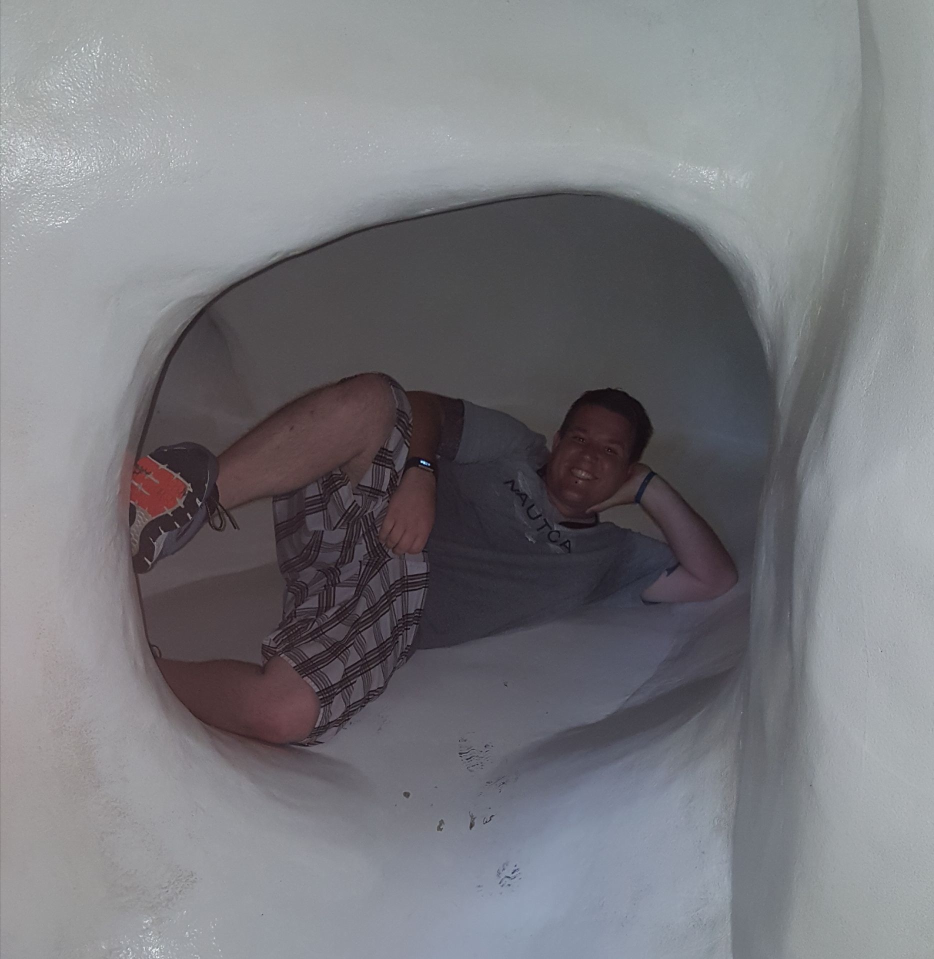 Man in snow cave Blank Meme Template