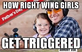 HOW RIGHT WING GIRLS GET TRIGGERED | made w/ Imgflip meme maker