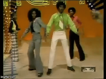 GET ON THE SOUL TRAIN | image tagged in gifs,dance,soul train,get down,70's,afro | made w/ Imgflip video-to-gif maker