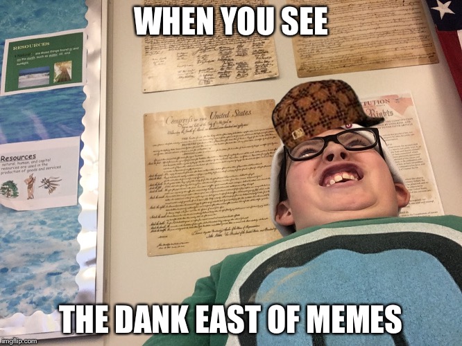 WHEN YOU SEE; THE DANK EAST OF MEMES | image tagged in dank memes,double chin | made w/ Imgflip meme maker