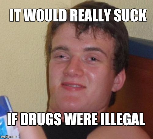 10 Guy Meme | IT WOULD REALLY SUCK; IF DRUGS WERE ILLEGAL | image tagged in memes,10 guy,drugs,funny,lol,meme | made w/ Imgflip meme maker