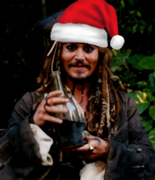 Captain Jack Sparrow Christmas Blank Meme Template