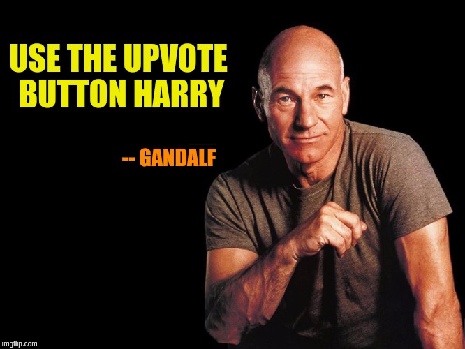 Only Upvotes!!! Down with Downvotes Weekend and Up with Upvotes Week!! | USE THE UPVOTE BUTTON HARRY; -- GANDALF | image tagged in memes,funny,down with downvotes weekend,upvotes only,up with upvotes week,misquote | made w/ Imgflip meme maker