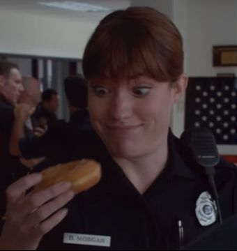 High Quality cop and donut Blank Meme Template